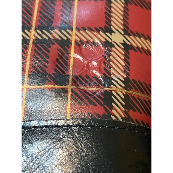 Patricia Nash Tartan Melrose Leather Bucket Bag Purse Plaid Key Fob NWT - Picture 3 of 9